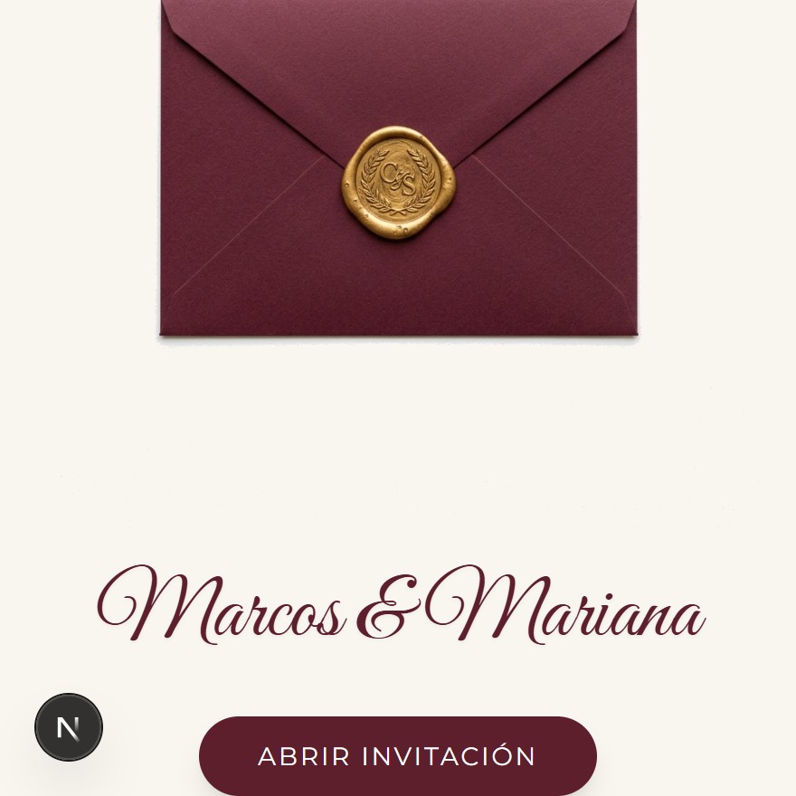 Marcos & Mariana (Maroon Theme)